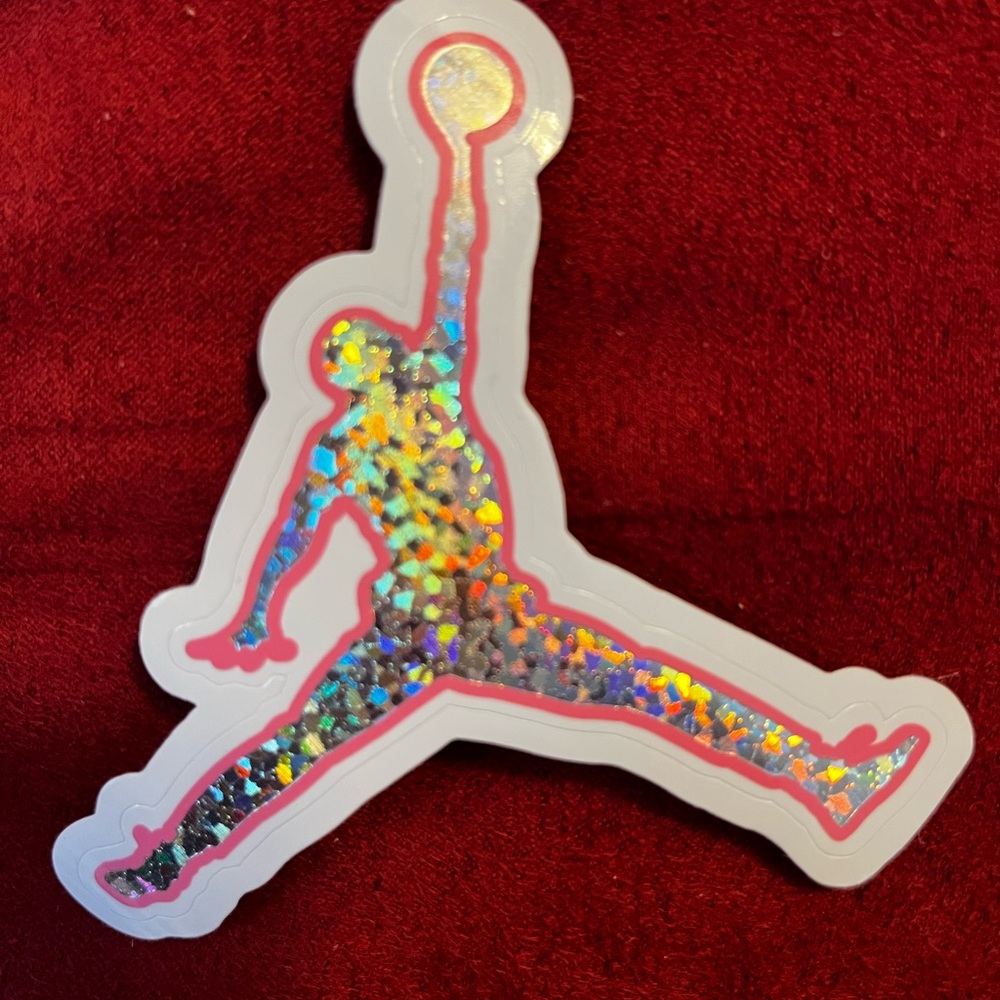 Colorful Jumpman Logo Sticker - Picture 2 of 2